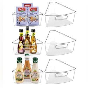 Lazy Susan Cabinet Organizer - Food Safe, BPA Free (for 26" Diameter, 6 Pack)